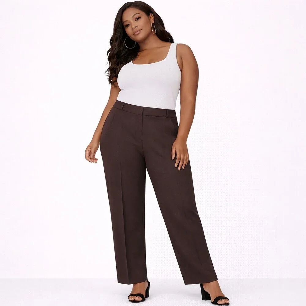 Vintage Signature women's pants light brown mid rise Size: 8